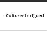 - Cultureel erfgoed